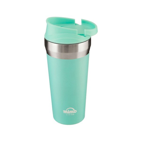 Tirkīza nerūsējošā tērauda ceļojumu termo krūze Premier Housewares Mimo, 380 ml-image-1