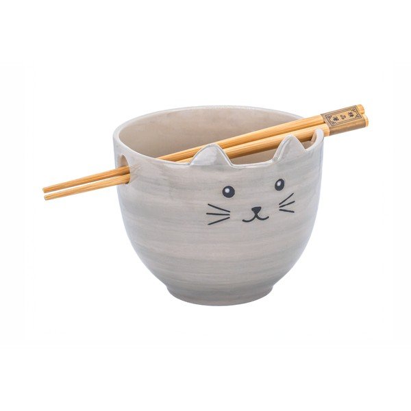 Pelēka māla bļodiņa 450 ml Cat – Sass & Belle