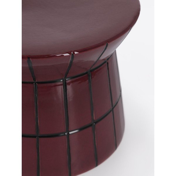 Bordo keramikas apaļš žurnālgaldiņš ø 37,5 cm Abbes – Bizzotto-image-2