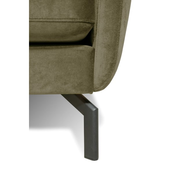 Zaļš samta stūra dīvāns Scandic Magic, kreisais stūris-image-4