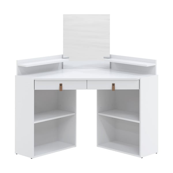 Kosmētikas galdiņš ar baltu galda virsmu 90x90 cm Gloss – TemaHome