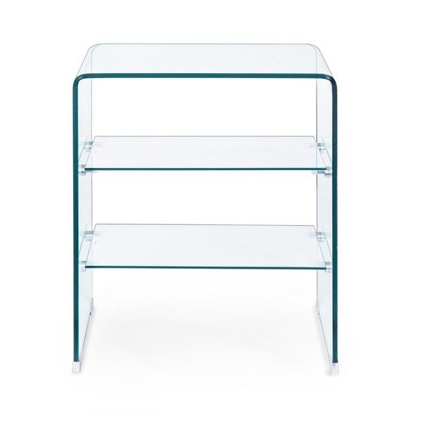 Stikla sānu galdiņš 40x50 cm Iride – Bizzotto