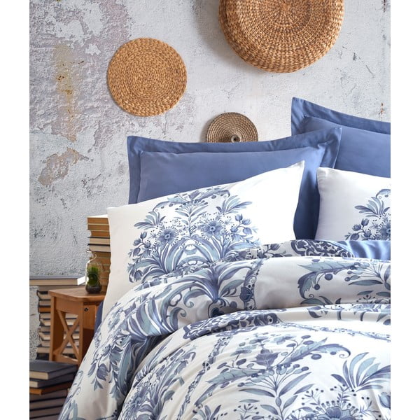 Kokvilnas gultasveļa ar palagu Kokvilna Box Egina, 200 x 220 cm-image-1