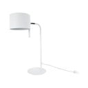 Balta galda lampa Leitmotiv Shell, augstums 45 cm