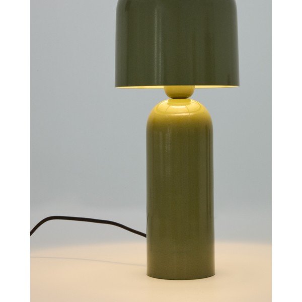 Zaļa metāla galda lampa (augstums 38 cm) Monze – Kave Home-image-3