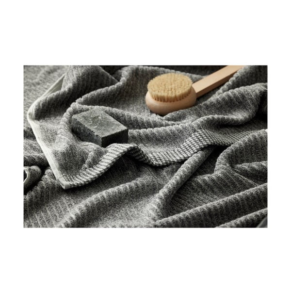 Pelēks organiskās kokvilnas dvielis Södahl Melange, 50 x 100 cm-image-2