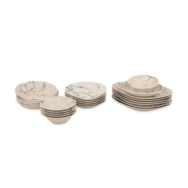 Porcelāna trauku komplekts (24 gab.) Kütahya Porselen Light Marble-image-2