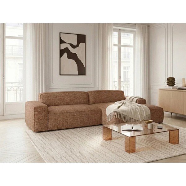 Oranžs salokāms/su elektriniu sėdynės reguliavimu stūra dīvāns (ar labo stūri) Abel – Bobochic Paris-image-4