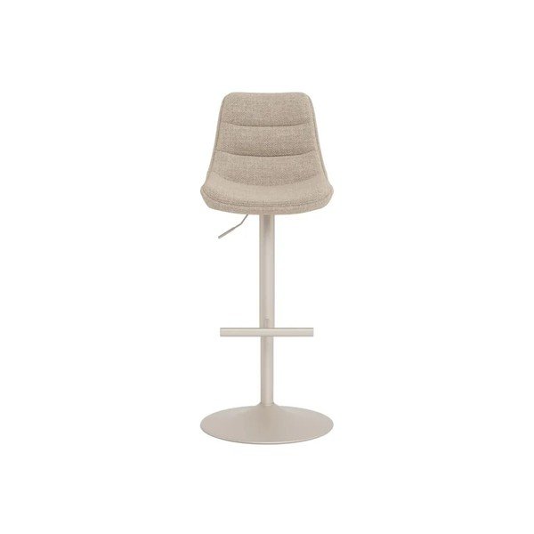 Bēši polsterēti bāra krēsli ar regulējamu augstumu/grozāmi (2 gab.) (sēdekļa augstums 65 cm) Adisa – Actona-image-2