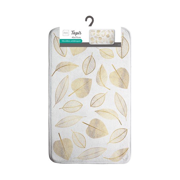 Balts tekstila vannas istabas paklājiņš 45x75 cm Joya – douceur d'intérieur-image-2