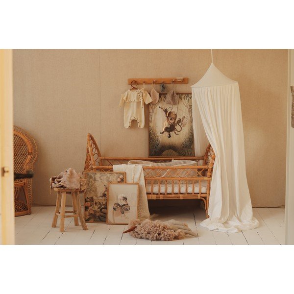 Balts kokvilnas baldahīns Cream – Moi Mili-image-4