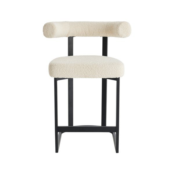 Melnbalts polsterēts bāra krēsls (sēdekļa augstums 66 cm) Parie – Ellos Home-image-4
