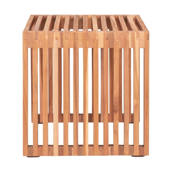 Tīkkoka masīvkoka sānu galdiņš 40x40 cm Pego – House Nordic-image-4