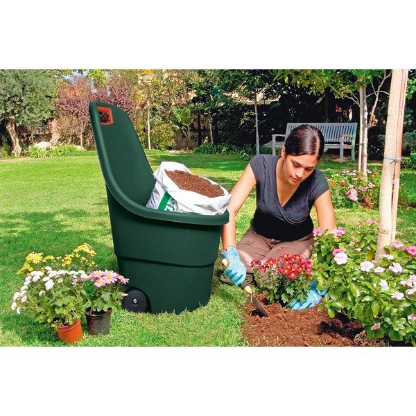Tumši zaļš plastmasas dārza grozs Easy go – Keter-image-2