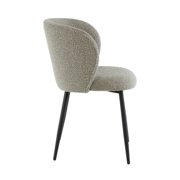 Pelēks polsterēts ēdamistabas krēsls Elyna – Light & Living-image-4