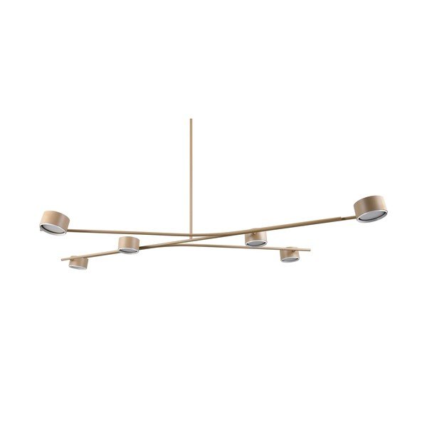 Bēša metāla piekaramā lampa Coda – Trio Select