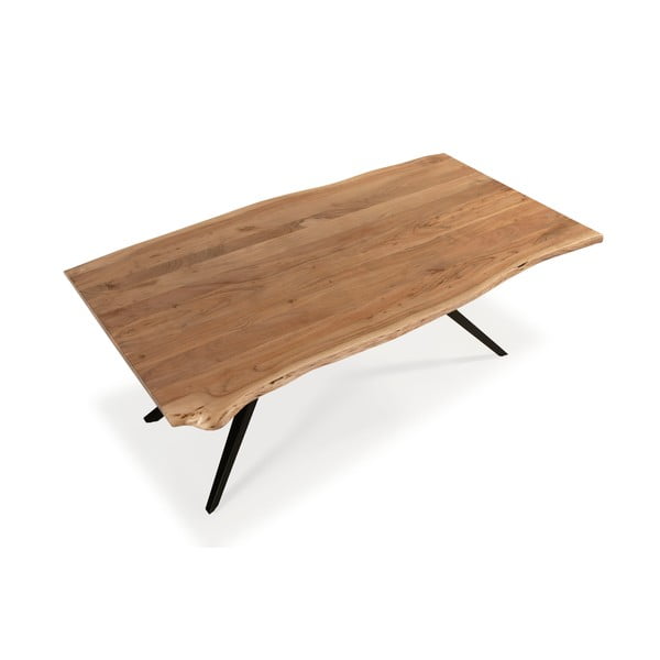 Ēdamgalds ar akācijas koka galda virsmu 100x200 cm Mudri – MOME-image-3