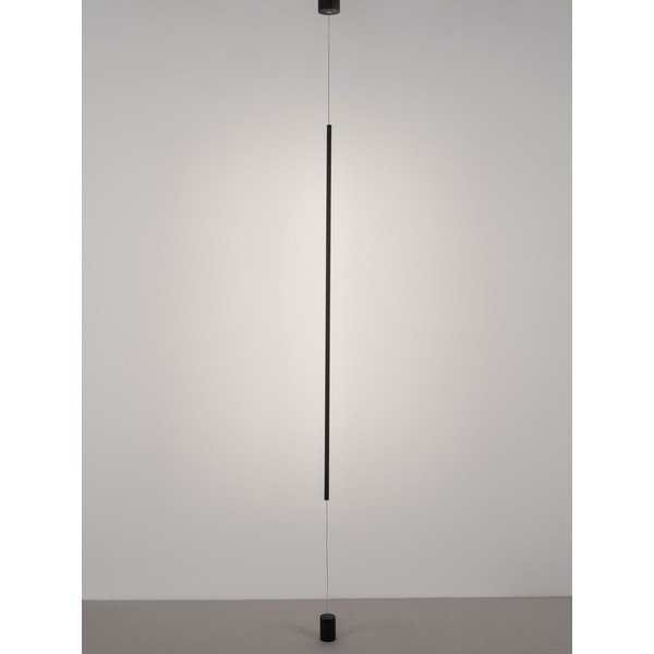 Matēti melna alumīnija LED stāvlampa (augstums 300 cm) Elettra – Nova Luce-image-2