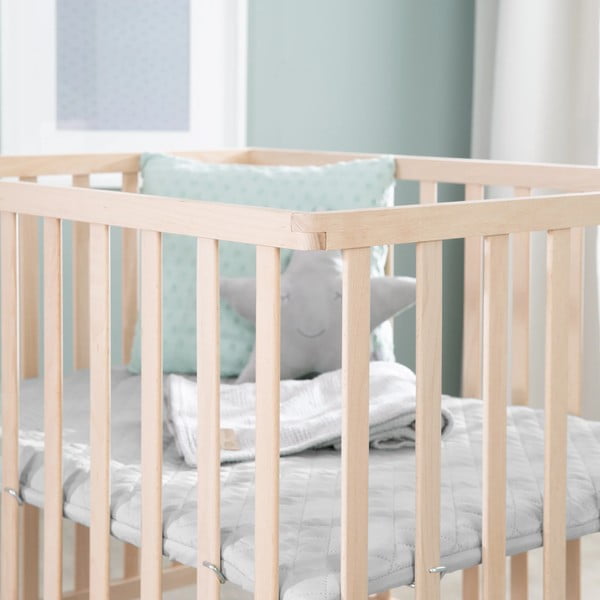 Pelēka dižskābarža masīvkoka bērnu sētiņa 75x100 cm Roba style – Roba-image-1