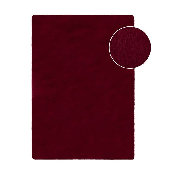 Bordo sintētiska kažokāda 200x290 cm Ivy Luxury Fur – Flair Rugs