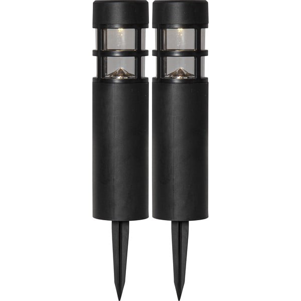 2 āra LED lampu komplekts ar saules baterijām Star Trading Rundi, augstums 28 cm