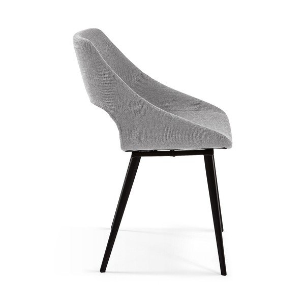 Gaiši pelēks ēdamistabas krēsls Kave Home Hest-image-2