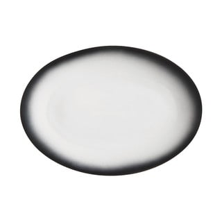 Melnbalts keramikas ovāla šķīvis Maxwell & Williams Caviar, 35 x 25 cm