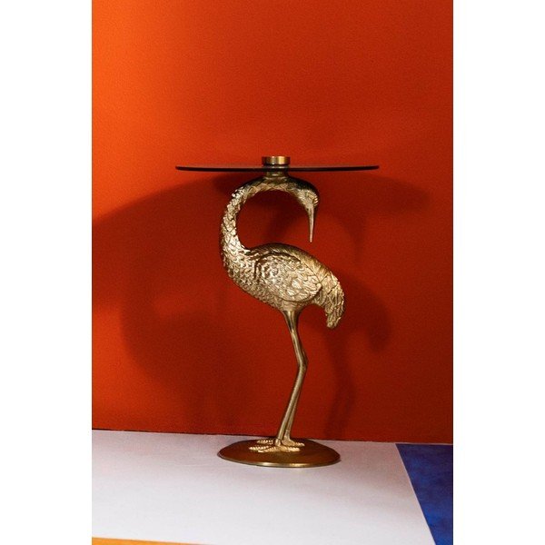 Apaļš sānu galdiņš ar stikla galda virsmu ø 40 cm Galapagos – Jotex-image-4