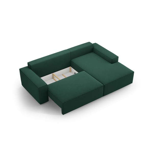 Zaļš salokāms stūra dīvāns (ar labo stūri) Jodie – Micadoni Home-image-4