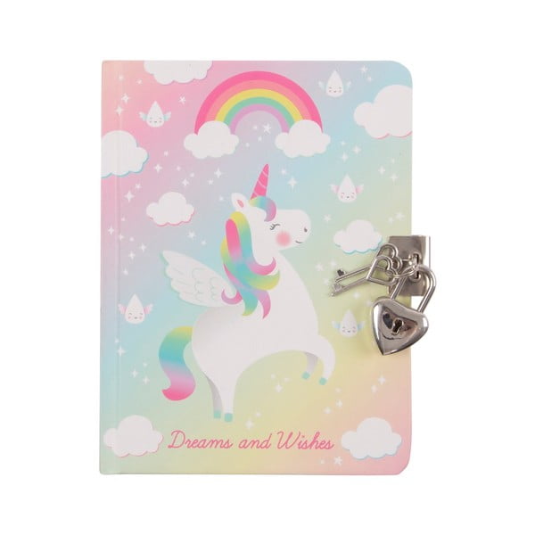 Blociņš ar atslēgu Sass & Belle Rainbow Unicorn, A5