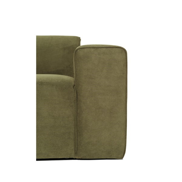 Zaļš velveta dīvāna gala modulis Scandic Sting, 101 cm, labais stūris-image-4