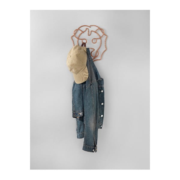 Sienas pakaramais lauvas formā Metaltex, platums 27 cm-image-1