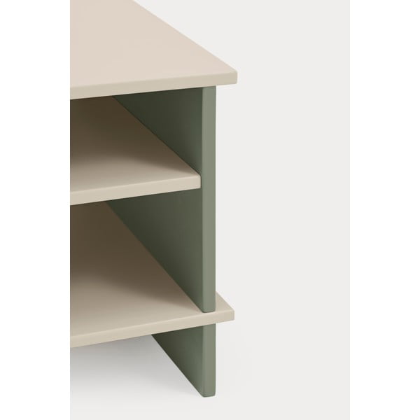 Zaļš/krēmkrāsas naktsskapītis ar plauktiem Inari – Teulat-image-4