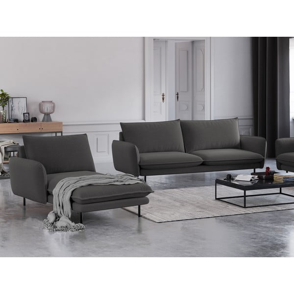 Tumši pelēks zvilnis Cosmopolitan Design Vienna, kreisais stūris-image-1