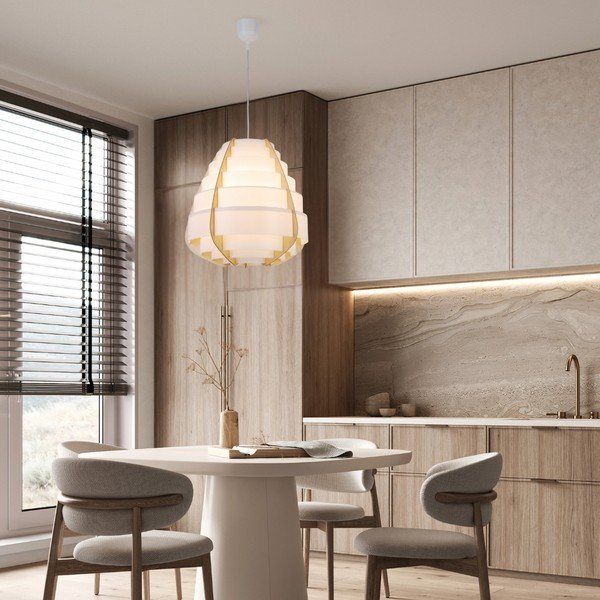 Balta piekaramā lampa Nagoja – Candellux Lighting-image-4