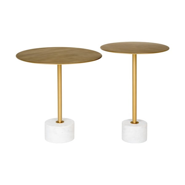 Metāla apaļš sānu galdiņš ø 41 cm Lecco – House Nordic-image-2