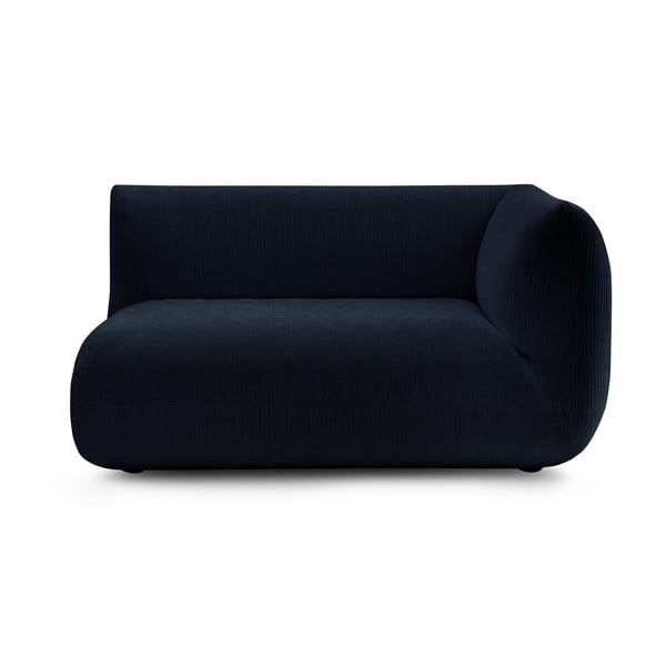 Tumši zils velveta modulārais dīvāns (ar labo stūri) Lecomte – Bobochic Paris