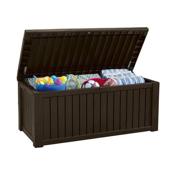 Antracīta pelēka plastmasas dārza uzglabāšanas kaste Rockwood – Keter-image-2