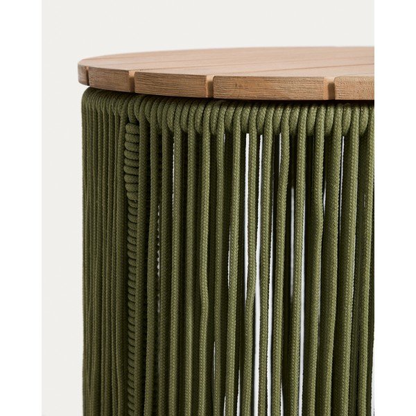 Apaļš dārza galdiņš ar akācijas koka galda virsmu ø 40 cm Dandara – Kave Home-image-3