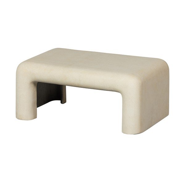 Krēmkrāsas žurnālgaldiņi ar akmens imitāciju (2 gab.) 42x92 cm Stani – WOOOD-image-2