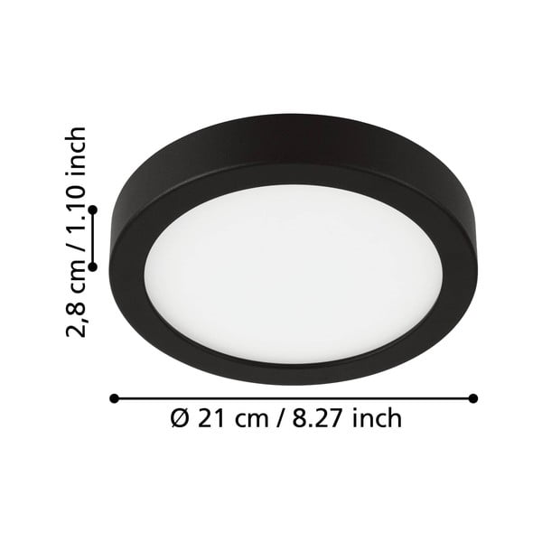 Melna LED griestu lampa FUEVA 5 – EGLO-image-2
