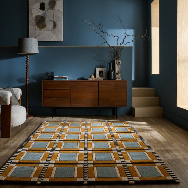 Ar rokām darināts vilnas paklājs 140x200 cm Quadro Wool – Flair Rugs-image-1