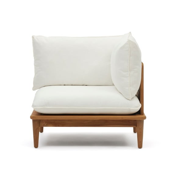 Balts/koka dārza krēsls Portixol – Kave Home