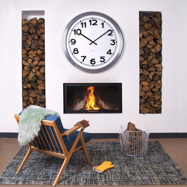 Balts pulkstenis Present Time Giant Numbers-image-1