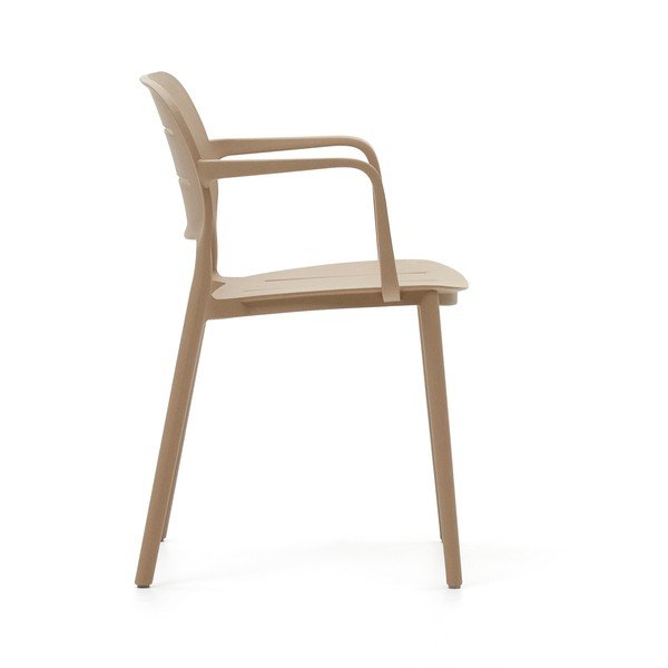 Bēšs plastmasas dārza krēsls Morella – Kave Home-image-4