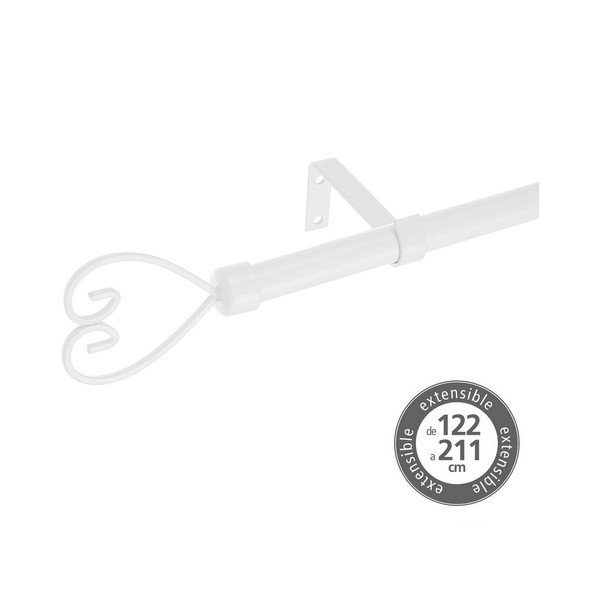 Metāla pagarināma aizkaru stanga 122–211 cm – Casa Selección-image-1