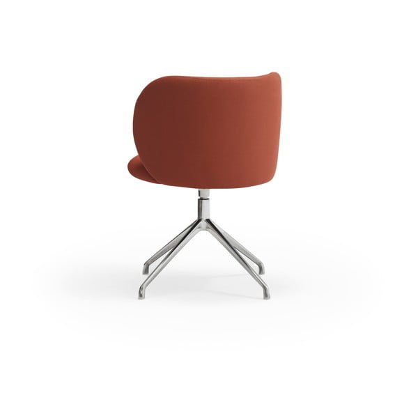 Ķieģeļu sarkans polsterēts ēdamistabas krēsls Mogi – Teulat-image-4