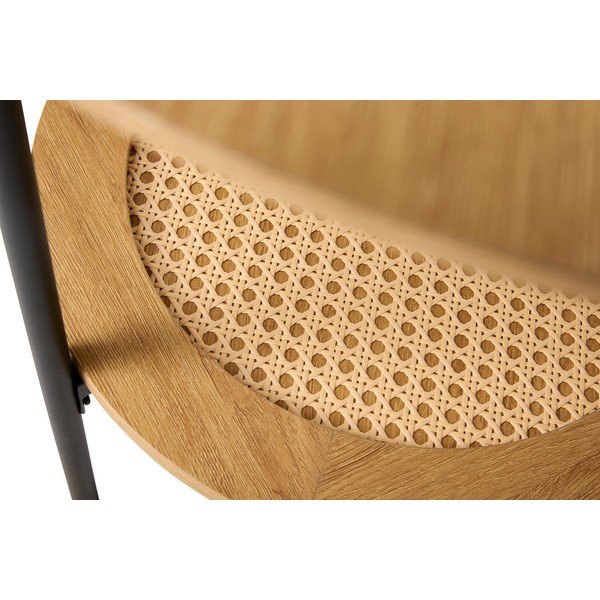 Apaļš sānu galdiņš ar ozolkoka imitāciju ø 50 cm Pensacola – Unique Furniture-image-2