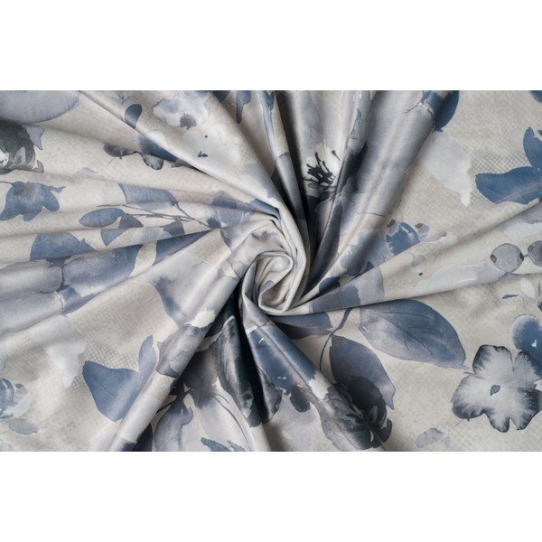 Balts/pelēks aizkars 140x260 cm Nirvana – Mendola Fabrics-image-3