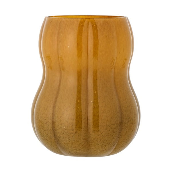 Brūna stikla rokām darināta vāze (augstums 20 cm) Pumpkin – Bloomingville